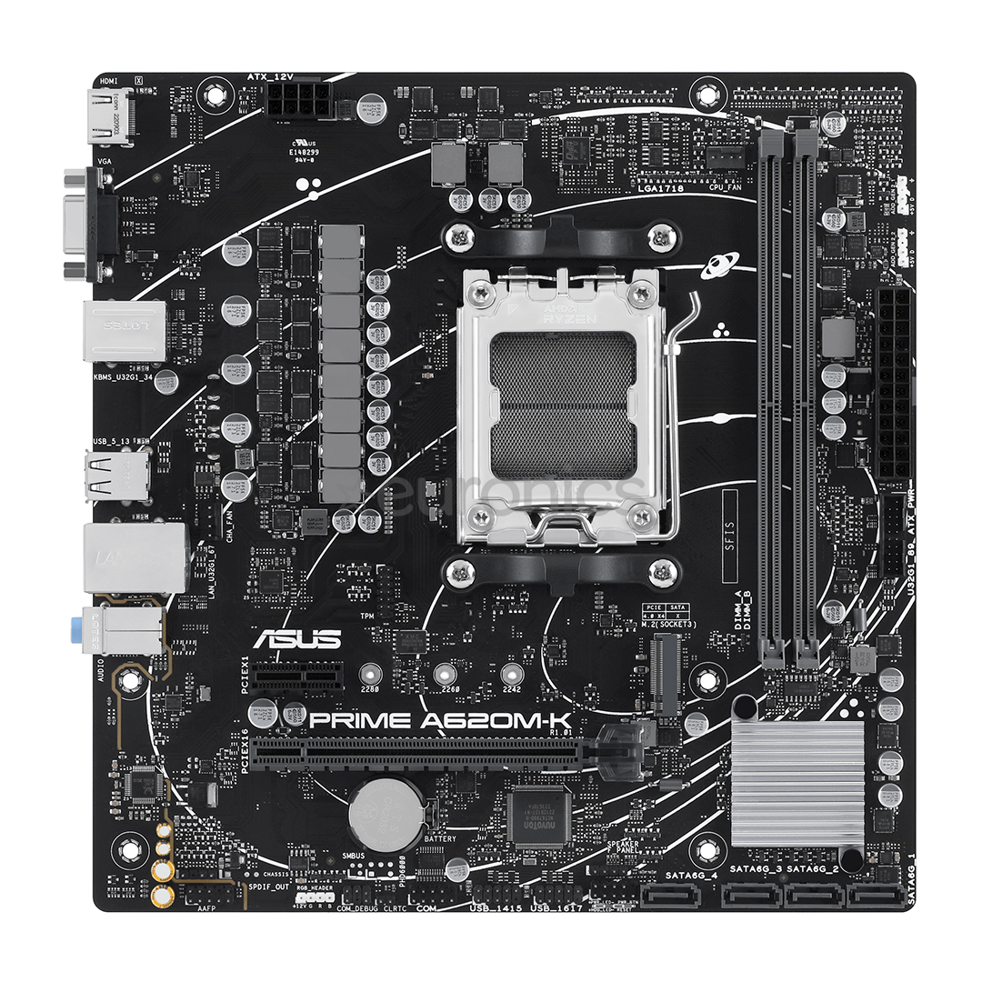 ASUS, AMD A620, DDR5, mATX - Mātesplate
