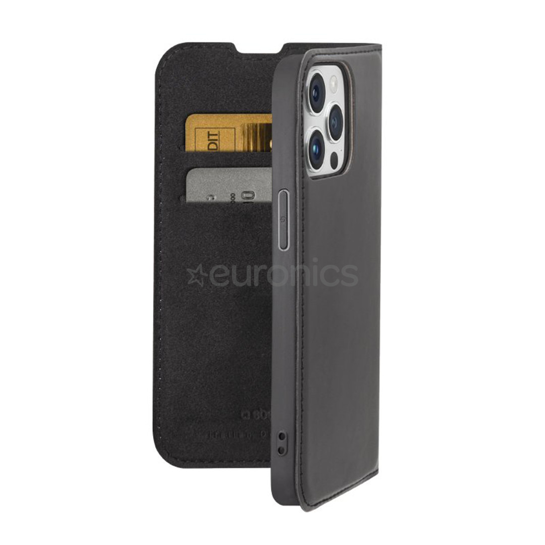 SBS Book Wallet Lite Case, iPhone 15 Pro Max, black - Wallet Cover