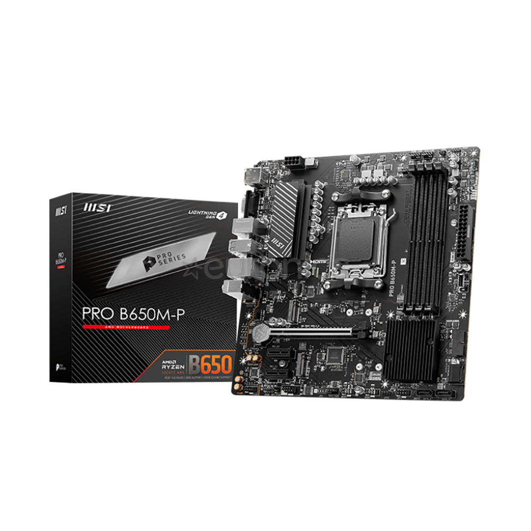 MSI, AMD B650, AM5, DDR5, mATX - Mātesplate