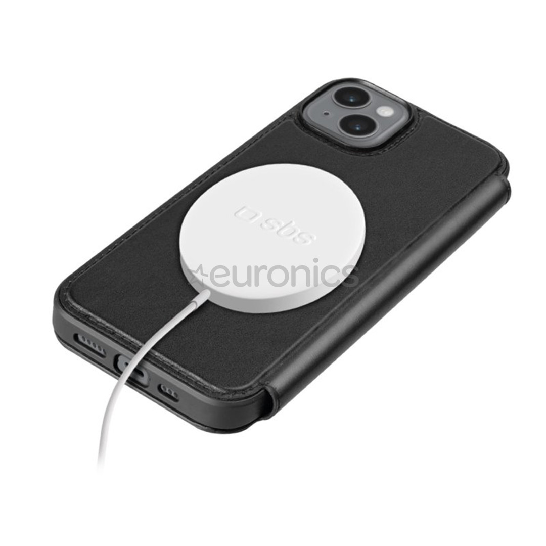 SBS Wallet Mag Case, iPhone 15 Plus, черный - Чехол для смартфона