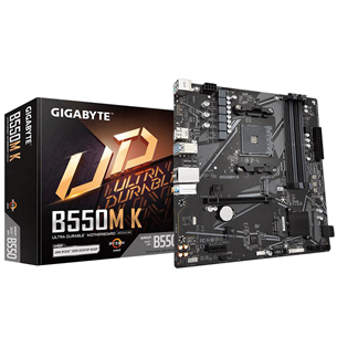 Gigabyte, AMD B550, AM4, DDR4, mATX - Mainboard B550MK