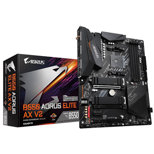 Gigabyte, AMD B550, AM4, DDR4, ATX, WiFi+BT - Mainboard B550AORUSELITEAXV2