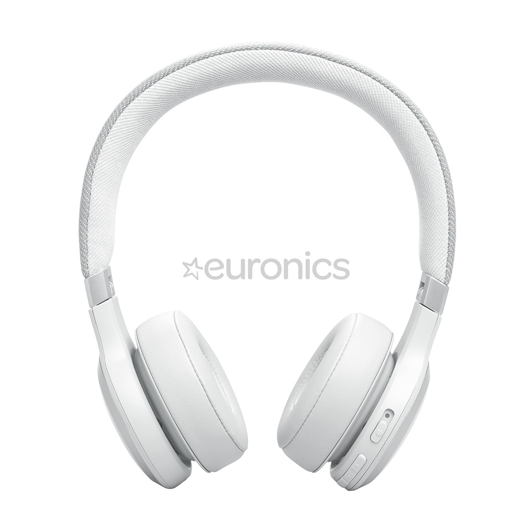 JBL Live 670NC, адаптивное шумоподавление, белый - Накладные беспроводные наушники