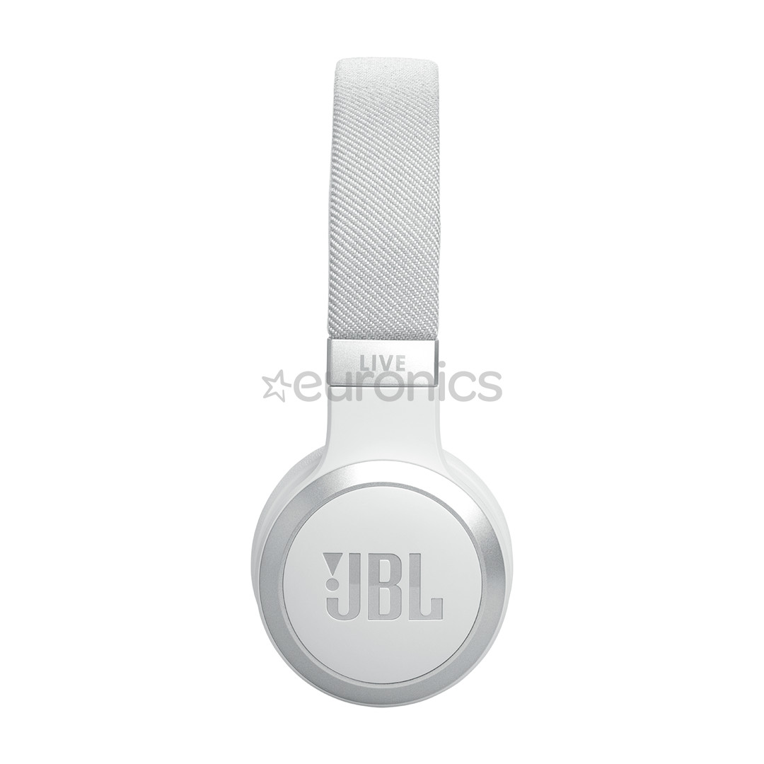 JBL Live 670NC, адаптивное шумоподавление, белый - Накладные беспроводные наушники