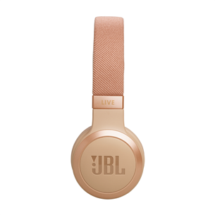 JBL Live 670NC, адаптивное шумоподавление, бежевый - Накладные беспроводные наушники