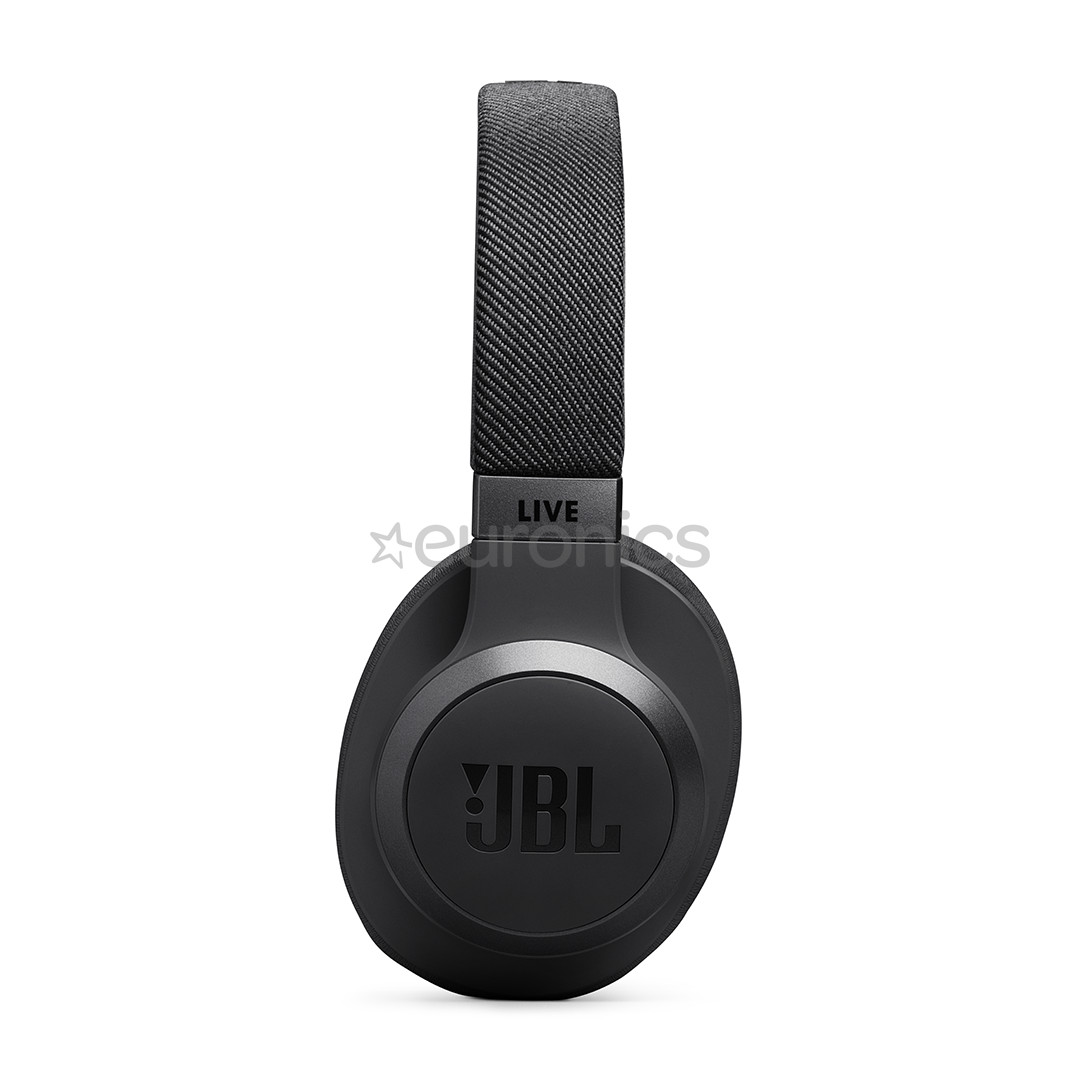 JBL Live 770NC, adaptīvā trokšņu slāpēšana, melna - Bezvadu austiņas