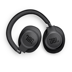 JBL Live 770NC, adaptīvā trokšņu slāpēšana, melna - Bezvadu austiņas