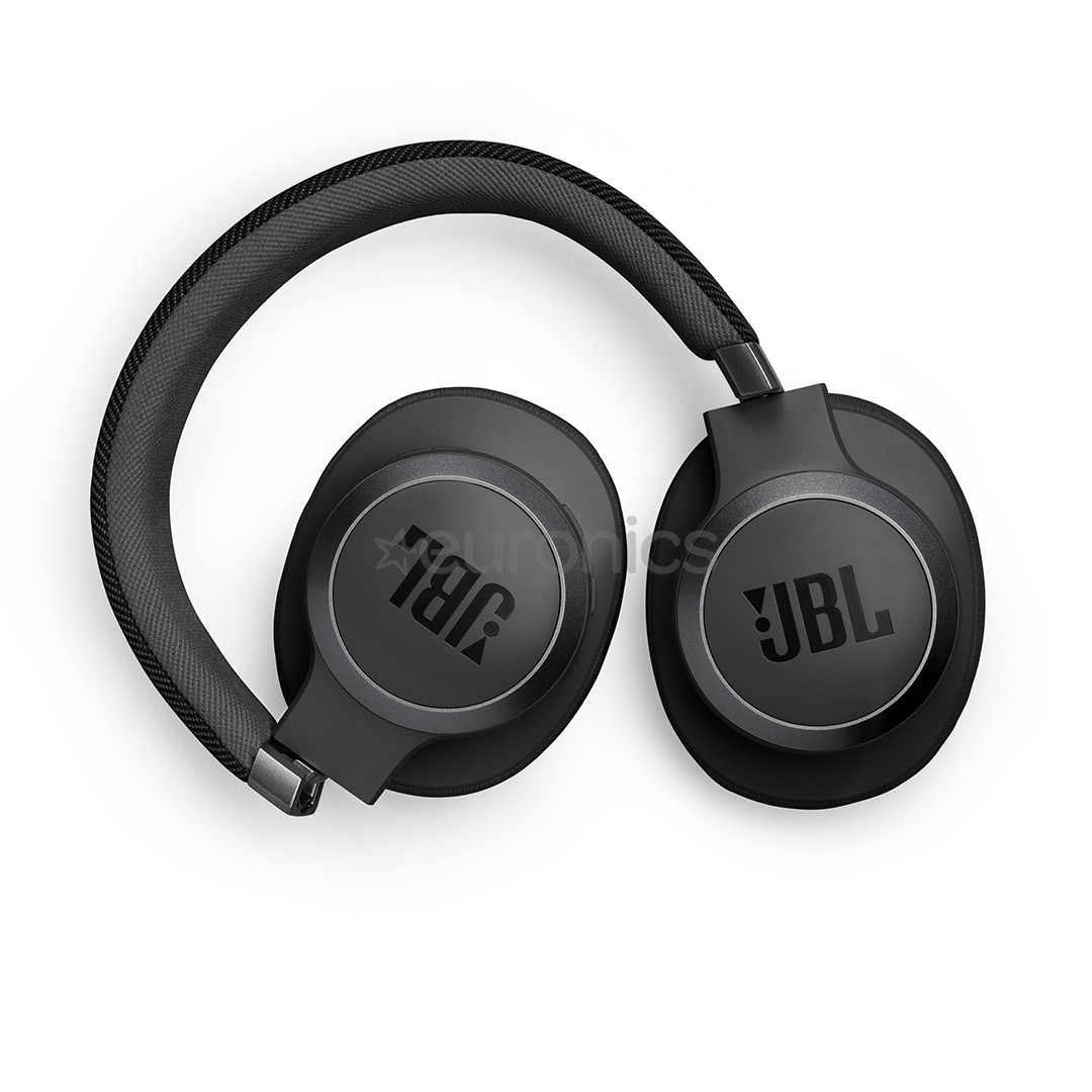 JBL Live 770NC, adaptīvā trokšņu slāpēšana, melna - Bezvadu austiņas