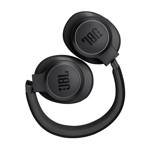JBL Live 770NC, adaptīvā trokšņu slāpēšana, melna - Bezvadu austiņas