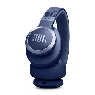 JBL Live 770NC, adaptive noise-cancelling, blue - Wireless over-ear headphones