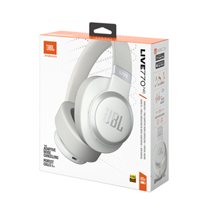 JBL Live 770NC, adaptive noise-cancelling, white - Wireless over-ear headphones