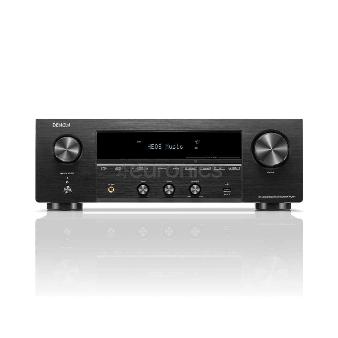 Denon DRA-900H, 2-channels, 8K, HEOS, black - Receiver
