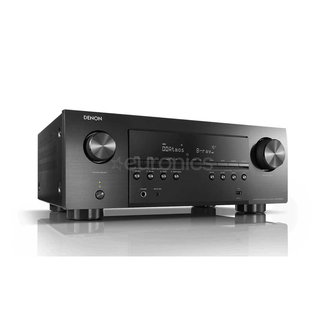 Denon AVR-S960H, 7.2-channels, 8K, HEOS, black - Receiver