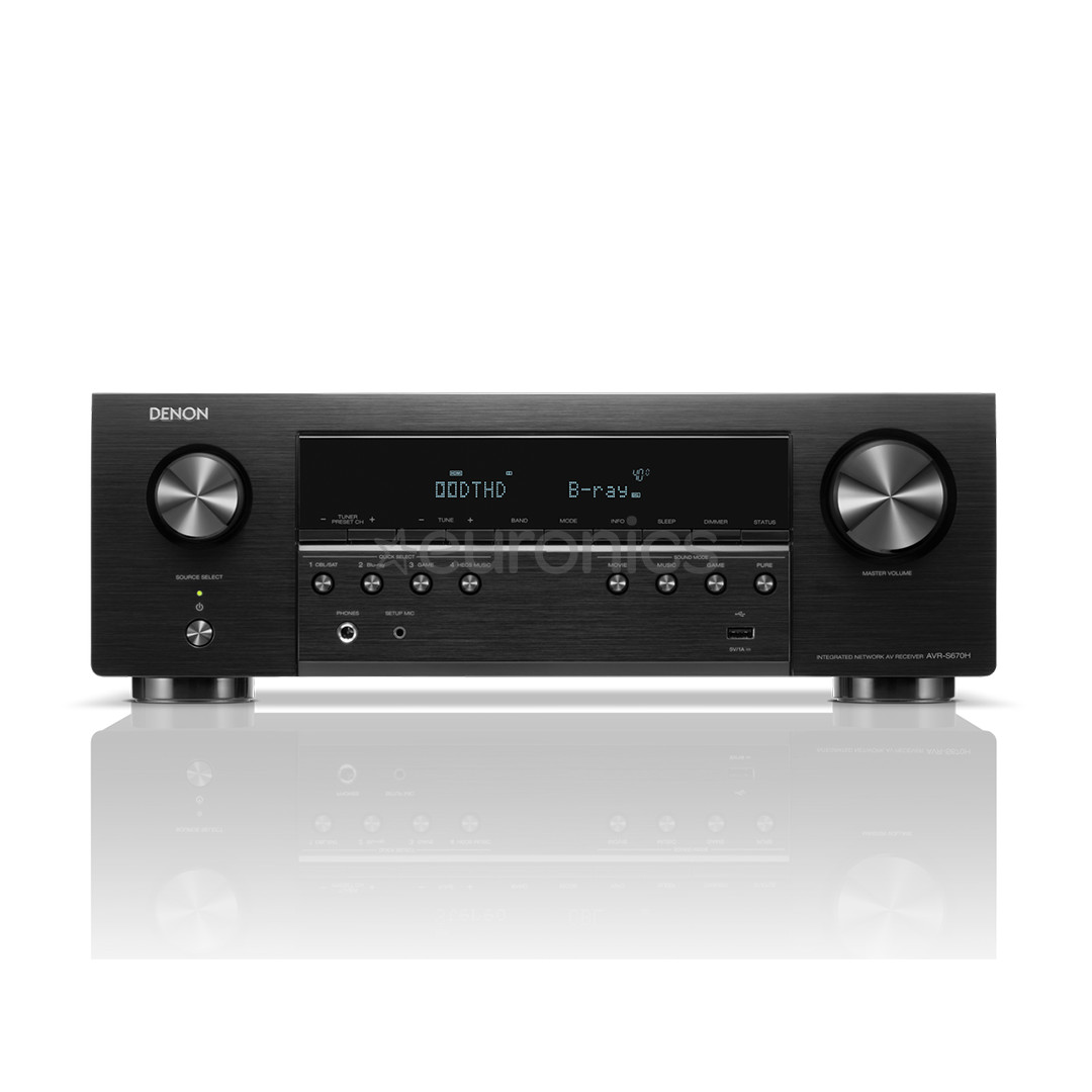 Denon AVR-S670H, 5.2, black - Receiver