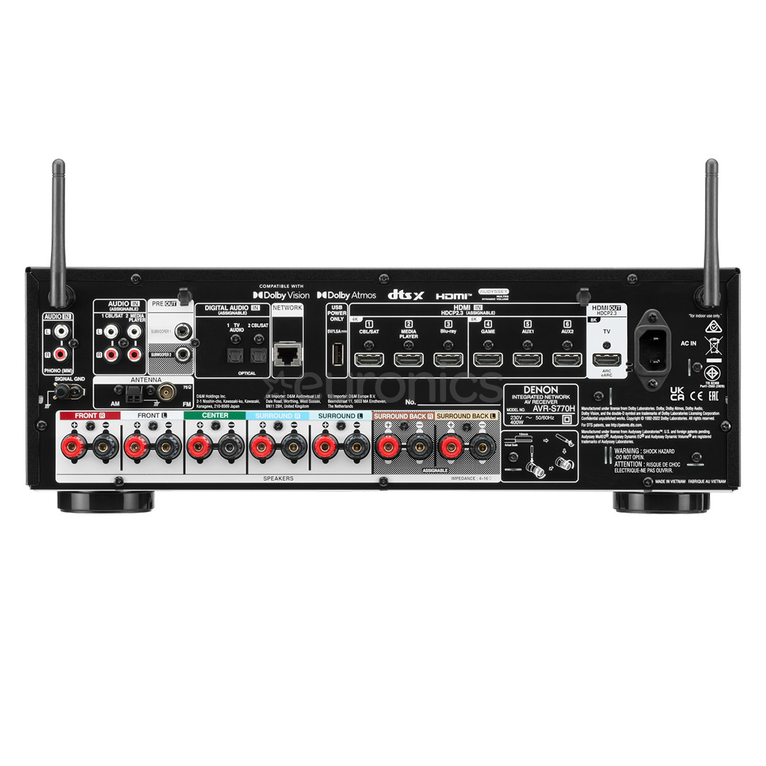Denon AVR-S770H, 7.2, black - Receiver