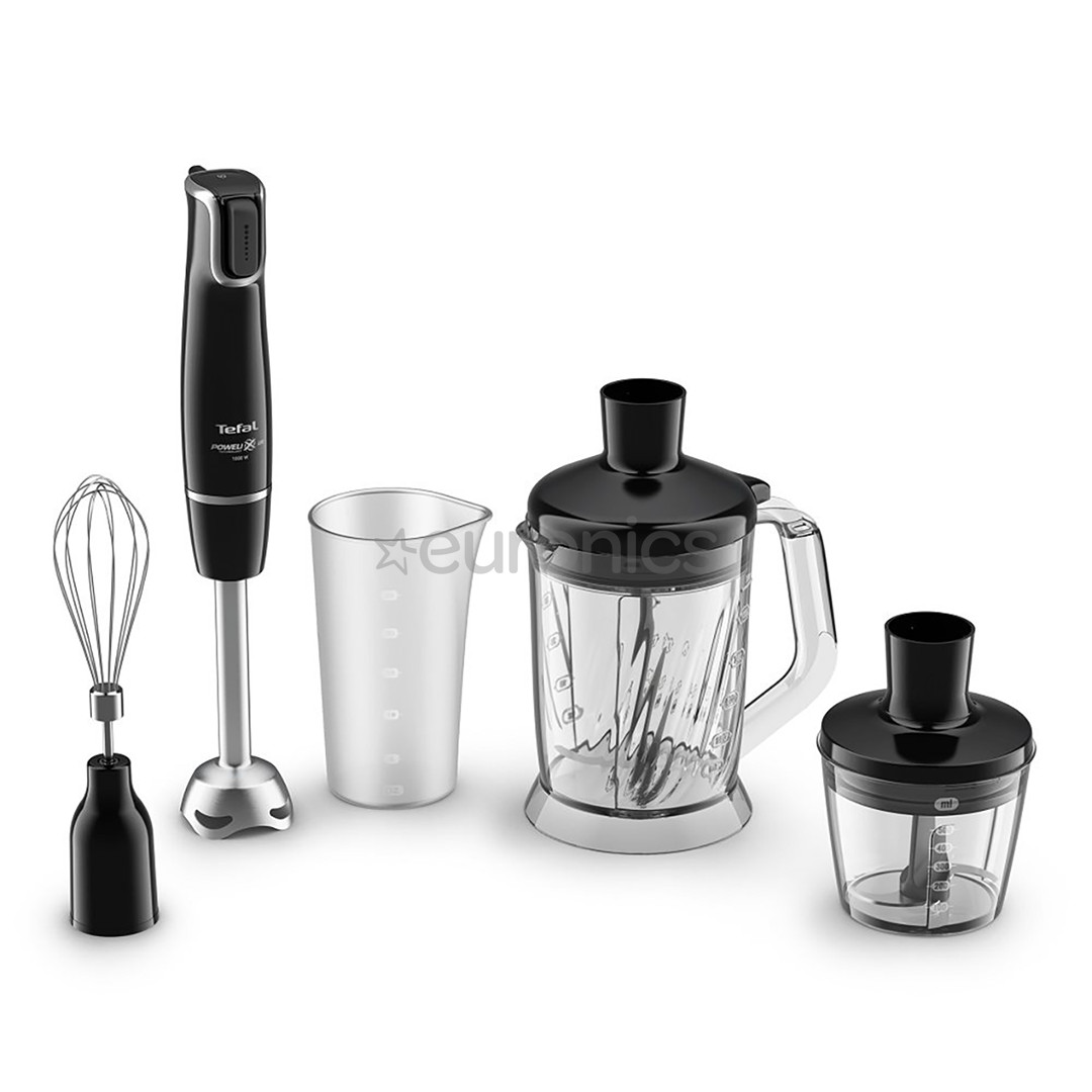 Tefal Infiny Force, 1000 Вт, черный - Погружной блендер + измельчитель XL