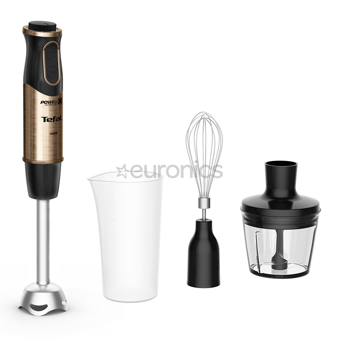 Tefal Quickchef 3-in-1 Coppertinto, melna/vara - Rokas blenderis