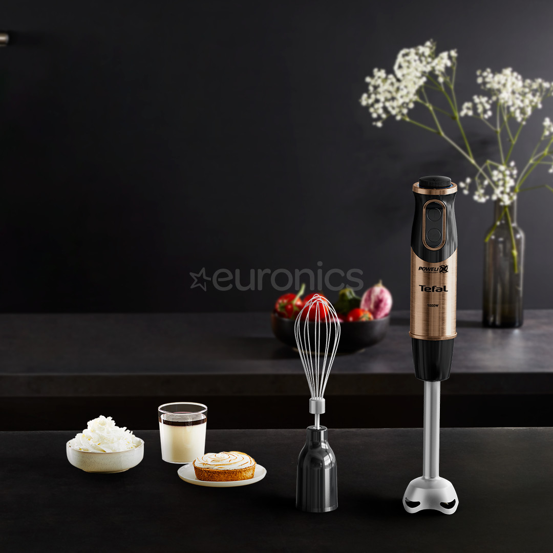 Tefal Quickchef 3-in-1 Coppertinto, melna/vara - Rokas blenderis