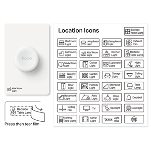 TP-Link Tapo Smart Dimmer Switch S200D, balta - Viedais slēdzis