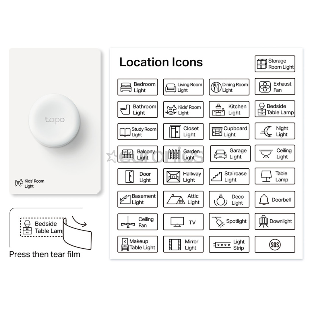 TP-Link Tapo Smart Dimmer Switch S200D, white - Smart dimmer switch