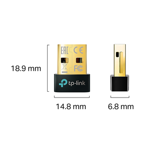 TP-Link UB5A, USB, Bluetooth 5.0, black - Bluetooth adapter