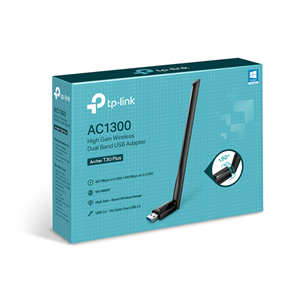 TP-Link Archer T3U Plus AC1300, Dual Band, melna - USB WiFi adapteris