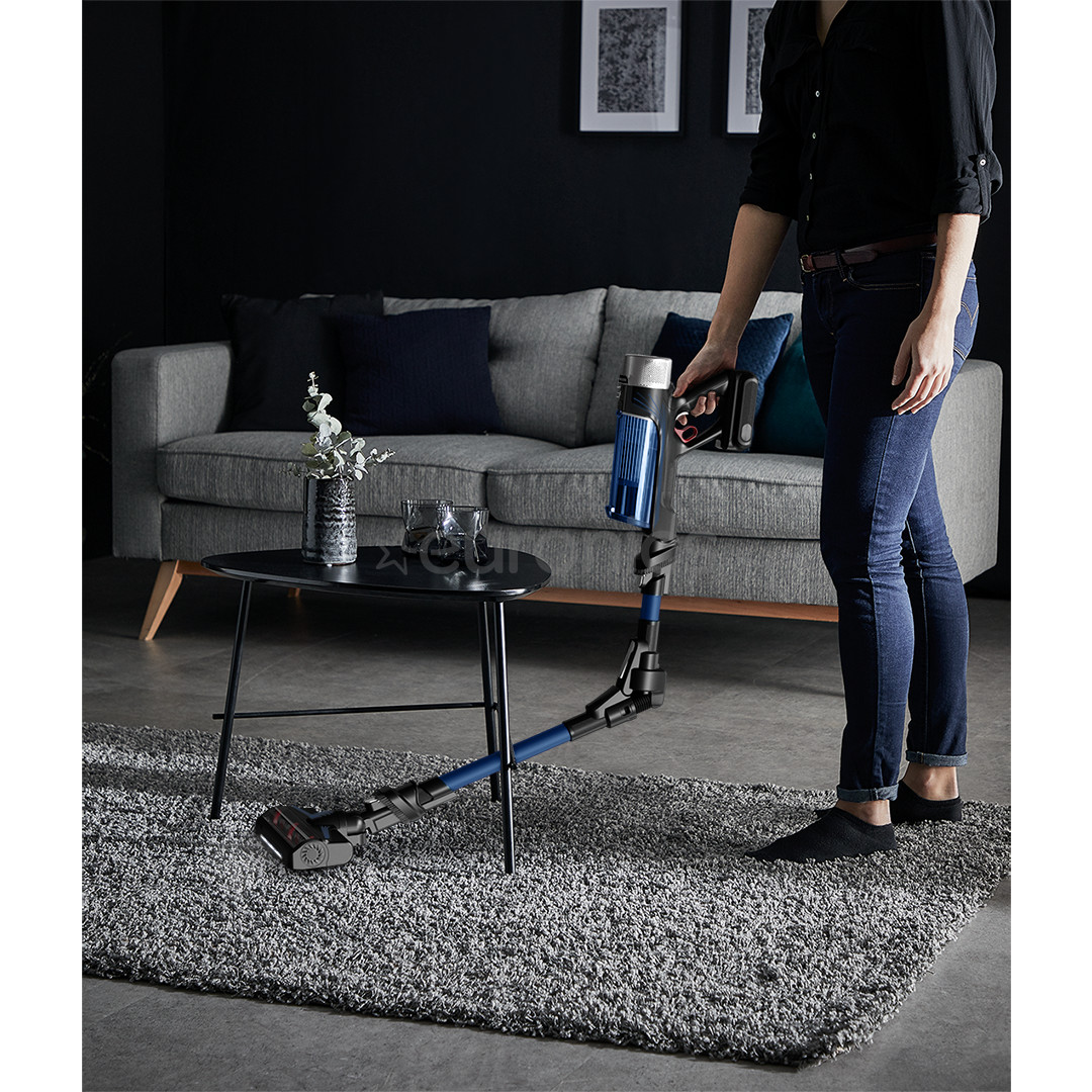 Tefal X-Force Flex 9.60 Aqua, zila - Bezvadu putekļu sūcējs