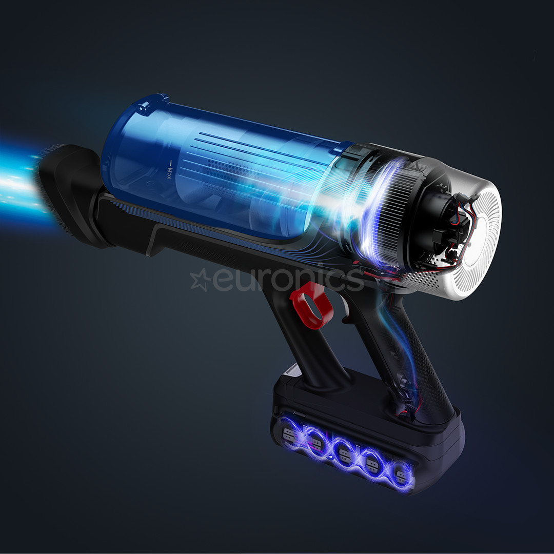 Tefal X-Force Flex 9.60 Aqua, melna - Bezvadu putekļu sūcējs