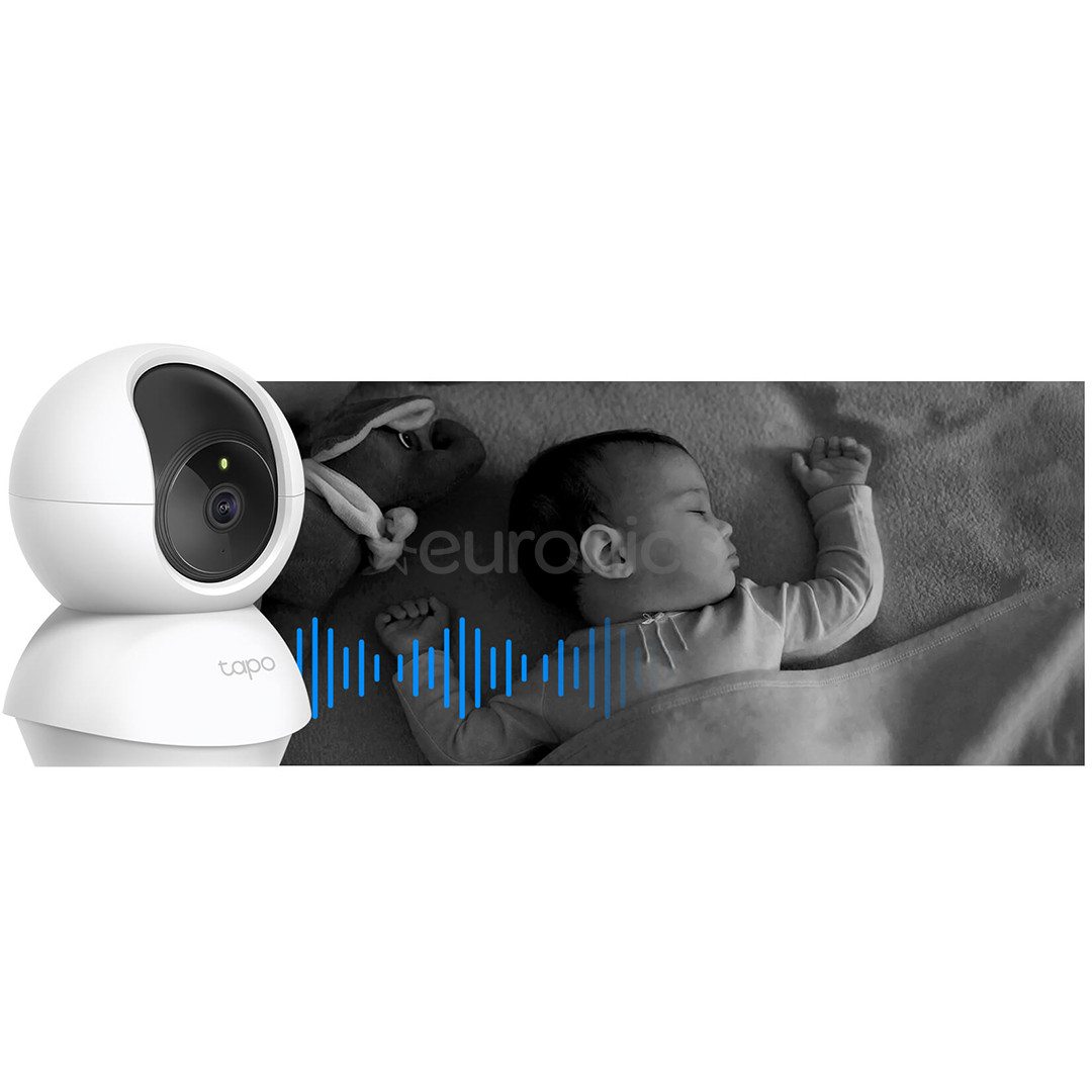 TP-Link Tapo C200, 1080p, 360º, WiFi, balta - IP kamera