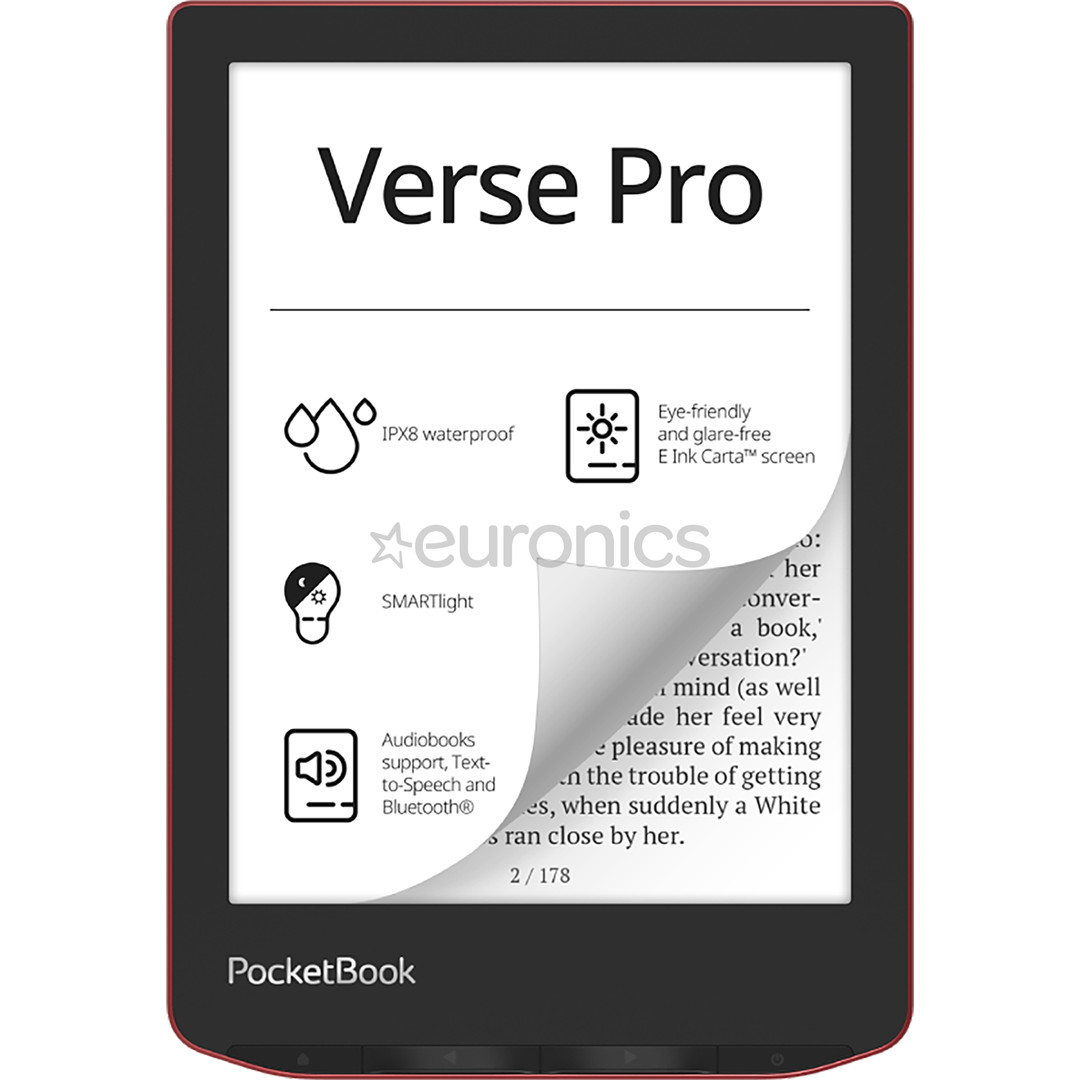 PocketBook Verse Pro, passion red - E-reader