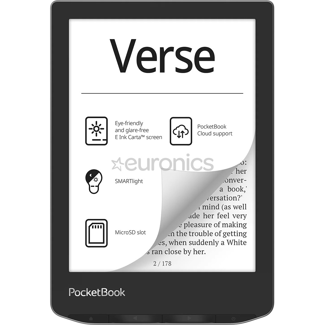 PocketBook Verse, 6", 8 GB, gray - E-reader