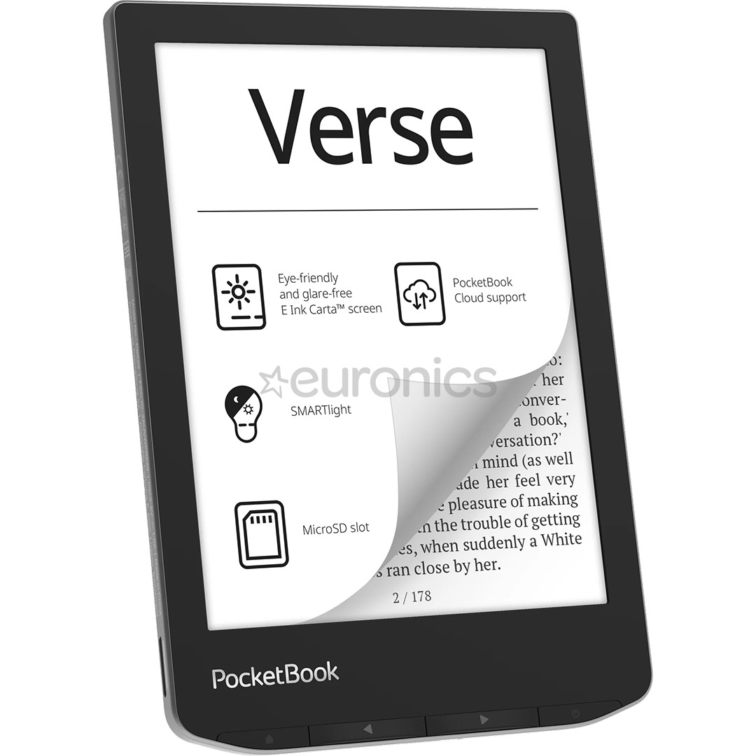 PocketBook Verse, 6", 8 GB, gray - E-reader