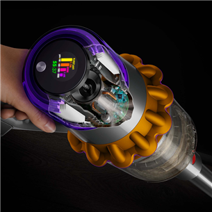 Dyson V15 Detect Absolute (2023), pelēka - Bezvadu putekļu sūcējs