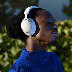 Bose QuietComfort Ultra Wireless, aktīvā trokšņu slāpēšana, balta - Bezvadu austiņas