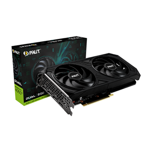 Palit NVIDIA GeForce RTX 4060Ti, 8 ГБ, GDDR6, 128 бит - Графическая карта NE6406T019P1-1060D