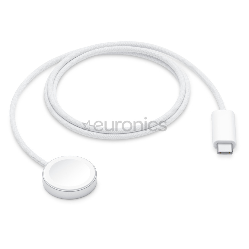 Apple Watch Magnetic Fast Charger, USB-C, 1 m, balta - Bezvadu lādētājs