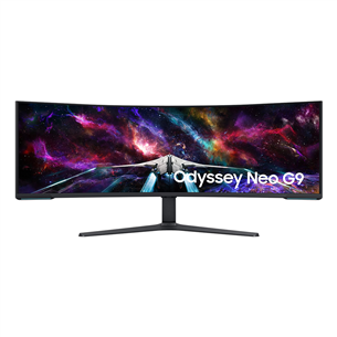 Samsung Odyssey Neo G9, 57", 240 Hz, Quantum Mini-LED, Ultra HD, balta - Ieliekts monitors