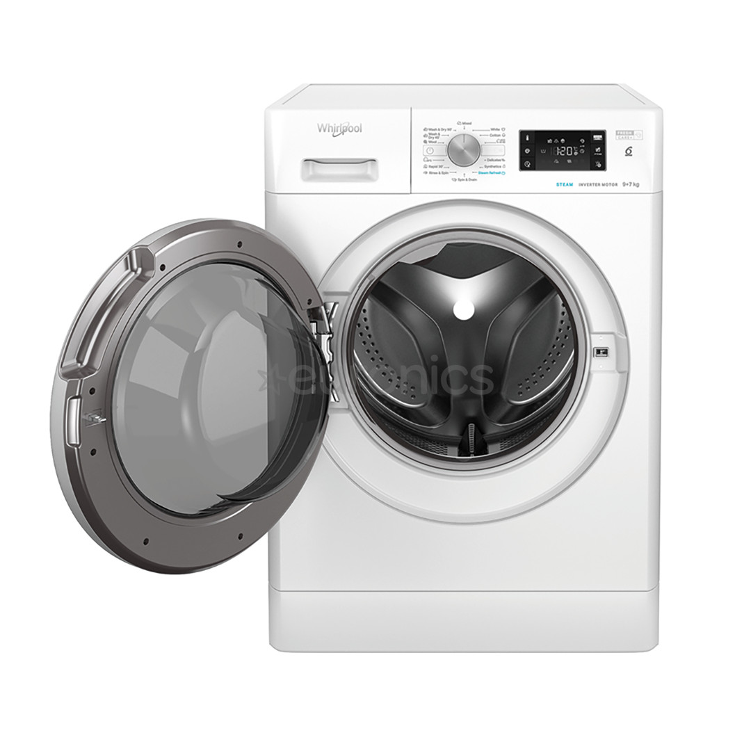 Whirlpool, 9 kg / 7 kg, depth 60,5 cm, 1600 rpm - Washer-Dryer Combo