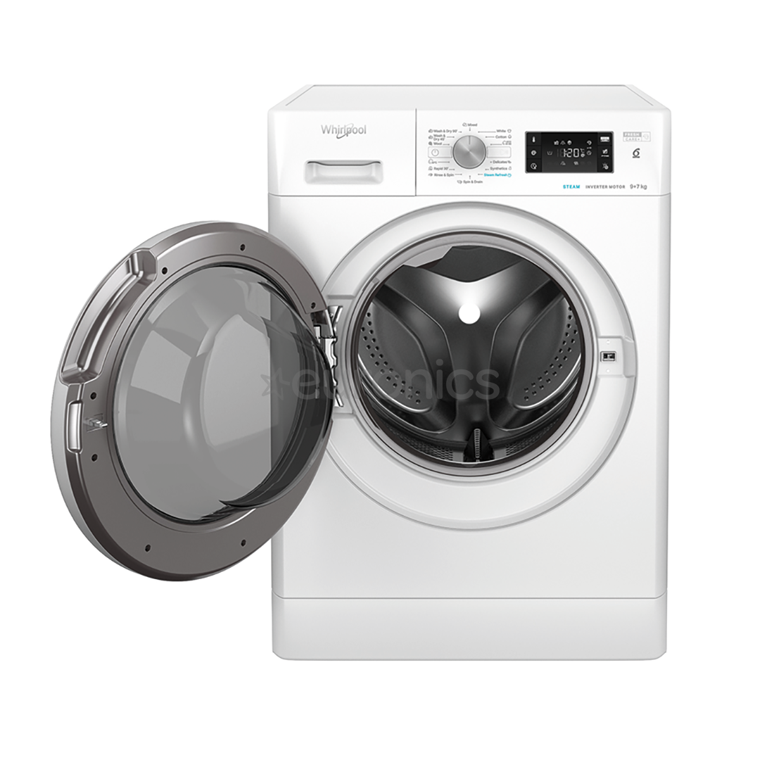 Whirlpool, 9 kg / 7 kg, depth 60,5 cm, 1600 rpm - Washer-Dryer Combo