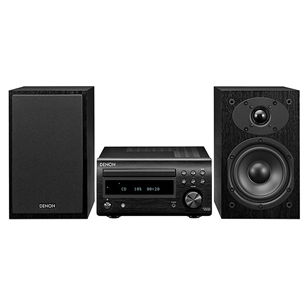 Denon M41 Receiver, SC-M41 Speakers, melna - Mūzikas sistēma RCDM41BKE2+SCM41BKEM