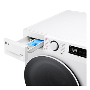 LG, 10 kg / 6 kg, depth 55 cm, 1400 rpm - Washer-Dryer Combo