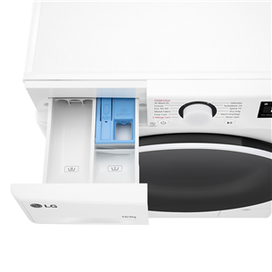 LG, 10 kg / 6 kg, depth 55 cm, 1400 rpm - Washer-Dryer Combo