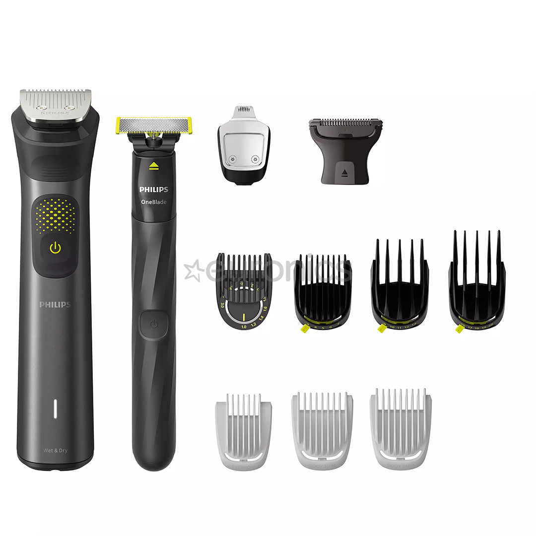Philips All-in-One Trimmer 9000, melna - Trimmeru komplekts
