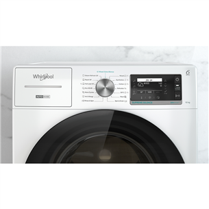 Whirlpool, 10 kg, dziļums 64.3 cm, 1400 apgr/min., balta - Veļas mazgājamā mašīna ar priekšējo ielādi