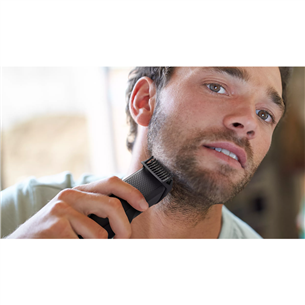 Philips Beardtrimmer 3000, melna - Bārdas trimmeris