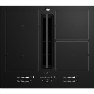 Beko, width 60 cm, black - Built-in induction hob with cooker hood HIXI64700UF