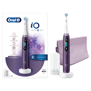 Braun Oral-B iO 8, violeta - Elektriskā zobu birste