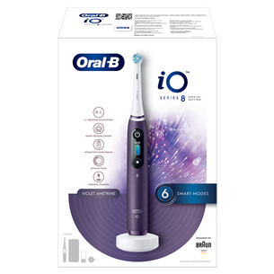 Braun Oral-B iO 8, violeta - Elektriskā zobu birste