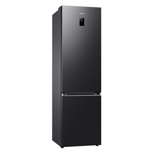 Samsung, NoFrost, 390 L, augstums 203 cm, matēta melna - Ledusskapis
