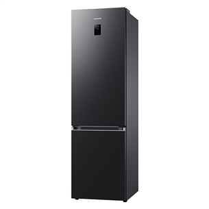 Samsung, NoFrost, 390 L, augstums 203 cm, matēta melna - Ledusskapis